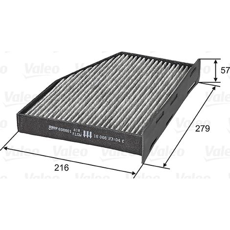 FILTRE D'HABITACLE 698801 VALEO