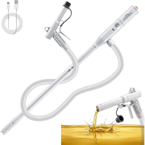Pompe Transfert Carburant Capteur Auto Arrêt 12L/min,Pliable 3,2 GPM,Alimentation Double USB-C/AA,Orifice d'alimentation de 28 mm,Câble de Recharge USB,Capteur d'arrêt Automatiqu (1/5)