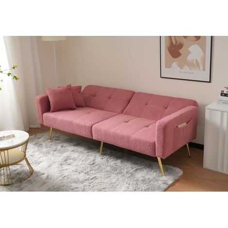 Sofa Schlafsofa klappbar 175x64x72 cm Rosa OKMYHOME (1/5)