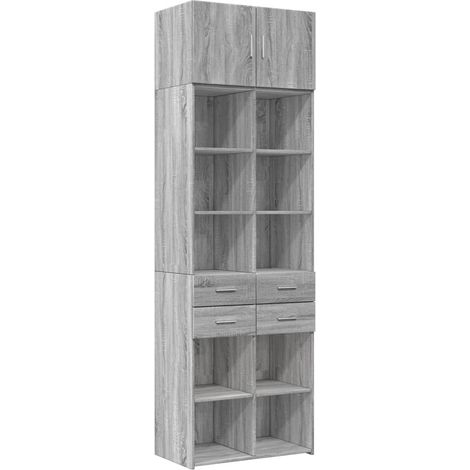 Maison Exclusive - Armadietto Grigio Sonoma 70x42,5x225 cm in Truciolato