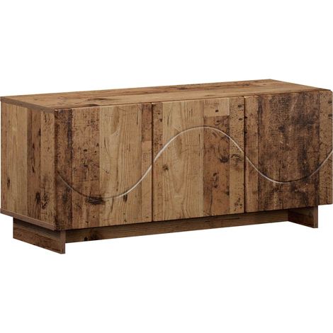 Soporte de TV 90 x 34.5 x 40 cm Madera envejecida vidaXL (1/5)