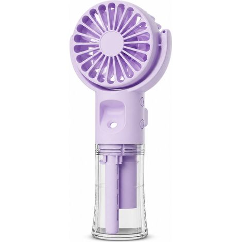 Wiederaufladbarer, tragbarer Nebelventilator für Reisen, Lila - KZQ (1/5)