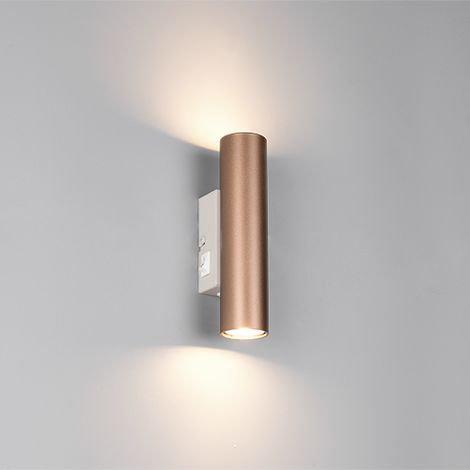 Applique murale minimaliste café tube haut/bas 2x GU10 mini 5W TARYN (1/3)
