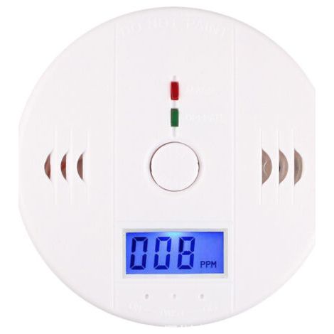 Détecteur de Monoxyde de Carbone, Détecteur de CO Intelligent avec l'Écran LCD, avec Bouton de Test et Voyant d'état LED (1PC, 10x3,7 cm) - Bluedeer (1/4)
