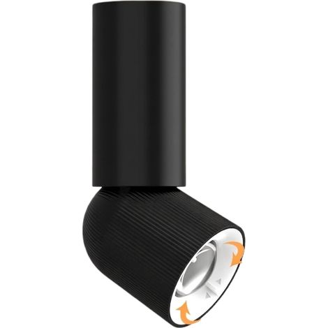 Lampada da Parete LED Wireless con Zoom e Batteria 6000 mAh Nera (1/5)