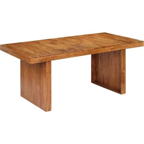 vidaXL Mesa de comedor de madera maciza de acacia 180x90x75 cm (1/5)