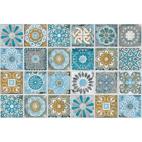 Adesivi per piastrelle autoadesivi 10x10 cm, facili da applicare e rimuovere, ideali per paraschizzi, carta da parati, cucina, bagno, decorazioni per la casa, piastrelle da parete, adesivi murali per (1/3)
