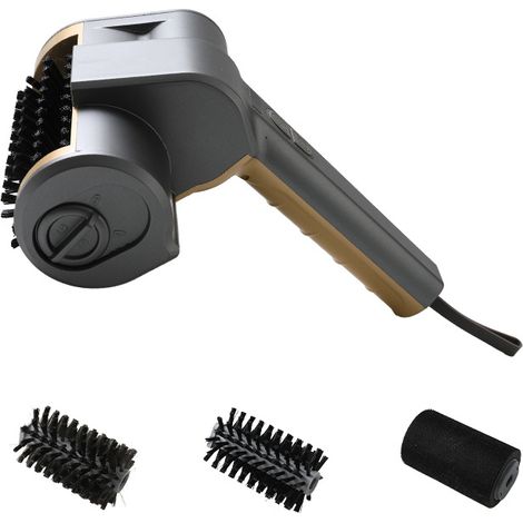 Brosse électrique pour barbecue extérieur, nettoyeur de barbecue avec 3 têtes de brosse, brosse rotative sans fil à 3 vitesses, angle réglable, autonomie de 150 minutes, outil de nettoyage pour (1/5)