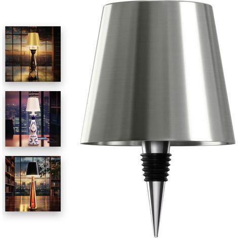 Lampe de bouteille sans fil pour tout type de bouteille Lampe LED pour intérieur et extérieur étanche Luminosité réglable et température de la lumière 3000 6000 K Sans fil et (1/5)