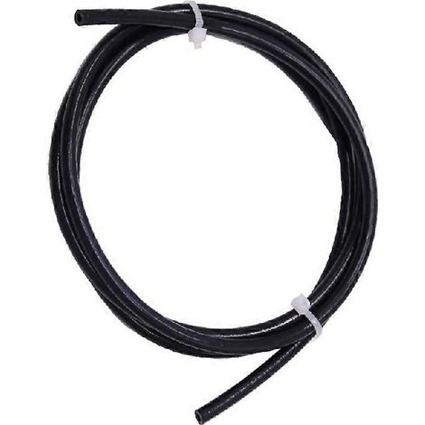 1 m PTFE-Schlauch, Innendurchmesser 2 mm, Außendurchmesser 4 mm, für 3D-Drucker Ender3 CR10 Ender5, kompatibel mit V5 V6 MK8 J-Head-Extrudern, Schwarz