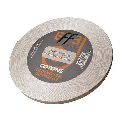 CINTINO AVVOLGIBILI COTONE AVANA/GRIGIO  MM 22 GR/MT 18 MT 50