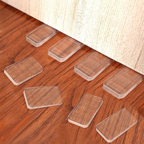HOXILEELEOLot de 8 cales transparentes ultra-résistantes, idéales pour meubles bancals – résistent aux intempéries et charges extrêmes. (1/5)