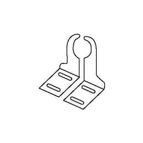 Fondital – Console radiateur à visser droite – Support de fixation chauffage central – Largeur optimisée pour installation facile – 1 pièce