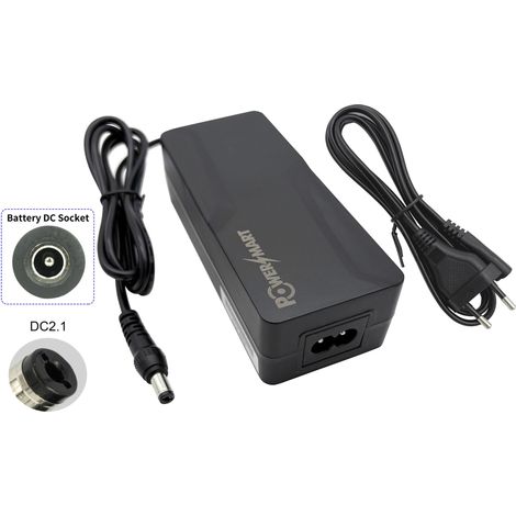 PowerSmart 2A 42V Chargeur  pour batteries 36V de V-Fiets, Viking, Vogue, Aldi, ave, Lombardo, McKenzie, BBF, Böttcher, Columbus, Cyco, ELFEI, ENIK, HINERGY, Ilse, Kettler (1/4)