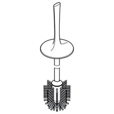 Brosse de rechange GROHE 64813 pour ensemble de brosse de toilette velours black (1/2)