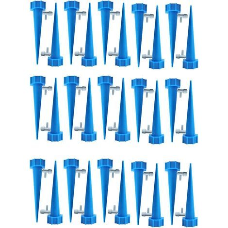 Bouteille d'irrigation goutte à goutte avec vannes de régulation, idéale pour le jardinage intérieur et extérieur. (1/4)