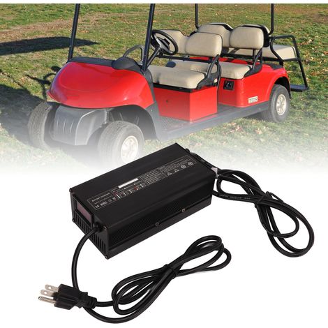 Chargeur pour voiturette de golf 48 V 5 A, norme américaine 100-120 V, prise RXV à trois broches, affichage couleur de la puissance, convient pour Ez-Go, etc. (1/5)