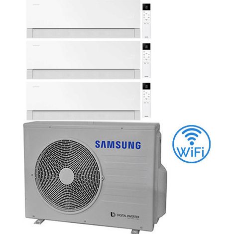 Klimaanlage Samsung WINDFREE PREMIÈRE Essential White Wifi Trial Split R32 Wechselrichter 9000 + 9000 + 9000 BTU mit E.U. AJ052TXJ3KG/EU Klasse A+++/A++ NEU 2026