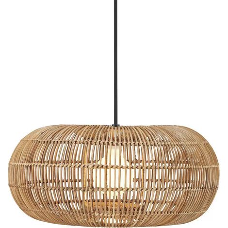 [NEUWERTIG] B-Ware Pr Home Außen Hängeleuchte Zuri ø 51 Cm Rattan Stecker Deckenlampe Lampe Leuchte