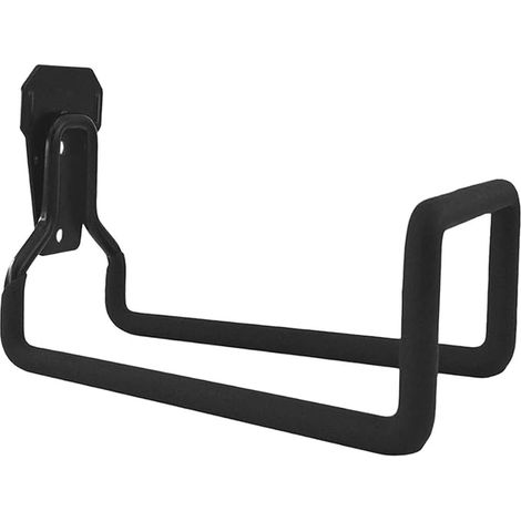 Metal Hose Holder Wall Mount 7.6" x 5.9" Garden Hose Storage Outdoor Black (1/5)