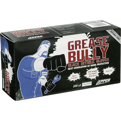 Kunzer GREASE BULLY XL 100 St. Nitril Einweghandschuh Größe (Handschuhe): XL EN 374-3, EN 420, EN 4 (1/2)