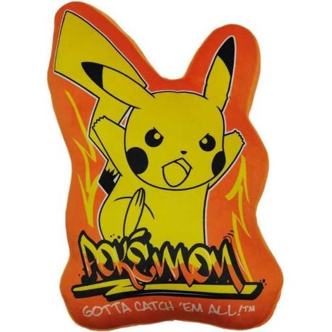 Pokemon Kissen Pikachu gelb 40 cm Velboa weich (1/3)