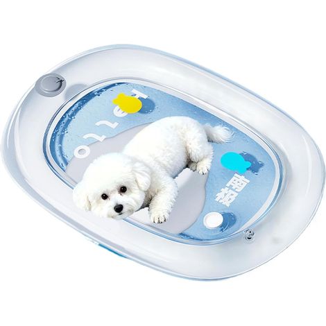 Alfombrilla refrescante para perros, impermeable, gruesa y lavable Alfombrilla refrescante de verano para mascotas - para clima cálido, uso en interiores y exteriores, coche, viajes y hogar. (1/5)