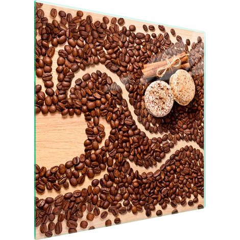 Protezione in vetro per piano cottura 50x52 Caffè (1/5)