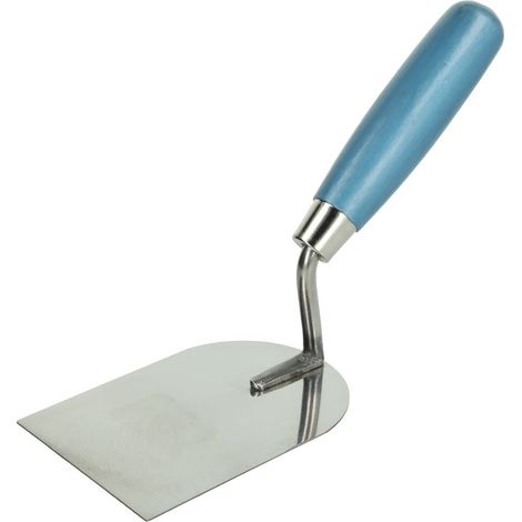 Herramienta de acabado westex trowel mango madera hoja acero 80 mm