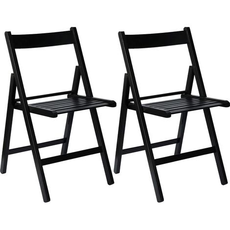 Pack 2 Sillas Plegables de Madera de Bambú Biano 46x44x78cm Thini (1/5)