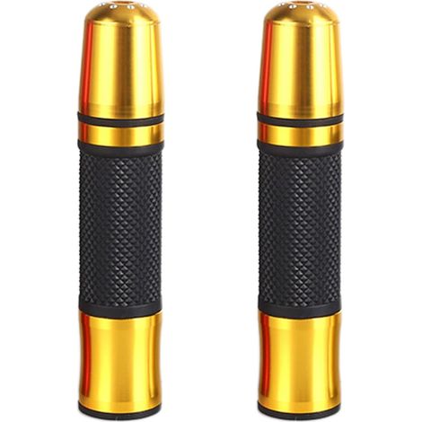 Poignées de moto antidérapantes en caoutchouc de 22 mm pour scooter - Confortable - Pour moto tout-terrain - 1 paire de poignées transparentes - Stabilisateur de rechange pour moto - Étanche (1/5)