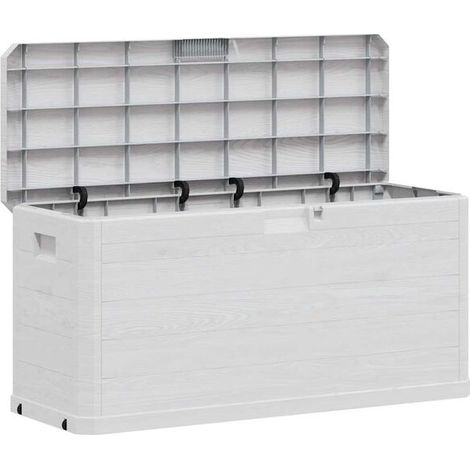 Coffre de jardin de 280 litres, gris clair (1/5)