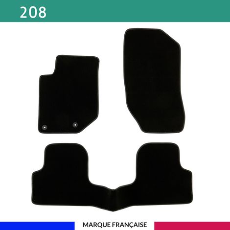 Tapis de voiture - Sur Mesure pour 208 (dès 2019) - 3 pièces - Tapis de sol antidérapant pour automobile (1/4)