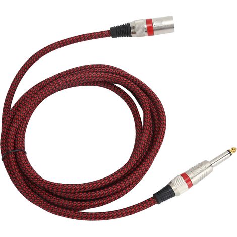 XLR-Stecker auf 6,35-mm-Klinkenstecker-Mikrofonkabel für symmetrisches Signal JD6012 (1/5)