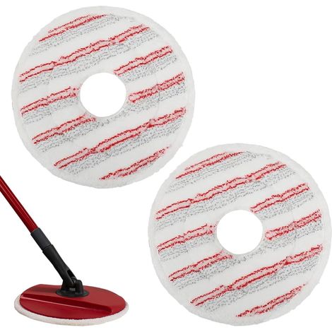 Mop Refill, 2-Piece Flat Mop, Mop Refill, Mop Refill, Mop, for Spin Clean Refill, Effective Oil Absorption and Removal (1/5)