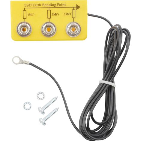 BERNSTEIN Tools for Electronics Fiche de mise à la terre antistatique (ESD) forme coudé (1/3)