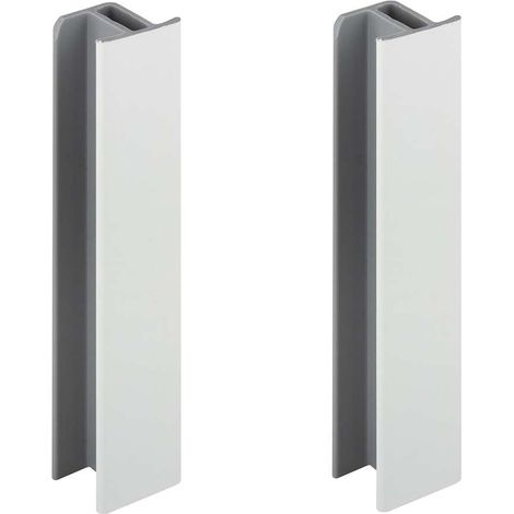 Cyclingcolors – Jonction de plinthe 150mm blanc mat – Raccord connecteur pour meuble – Profil en PVC plastique – Largeur 20mm – Idéal pour cuisines (1/3)