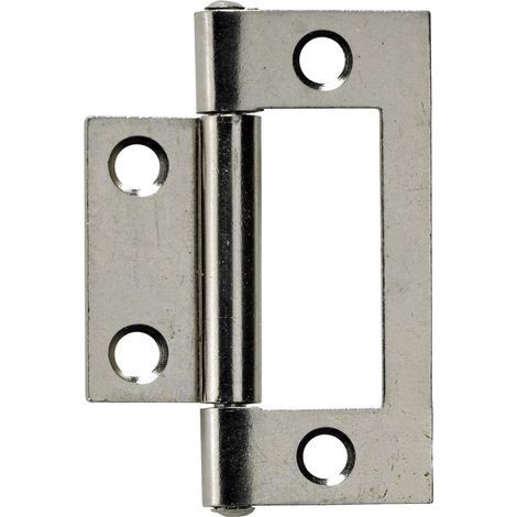 Hettich Lamellentürscharnier 50 x 23 mm, vernickelt, 2 Stück Topfscharnier