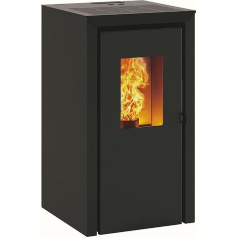 stufa a pellet invicta "bassano" nero 4,2 kw (1/2)