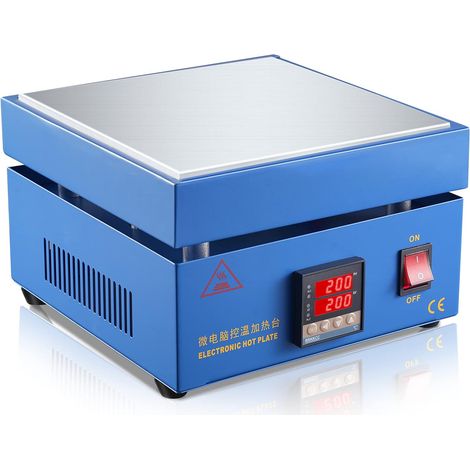 850W 220V Soudure Hot Plate LED Micro Ordinateur Préchauffage électrique Station de soudage Hot Plate Rework Chauffage Lab 200x200mm Plaque EU Plug (1/5)
