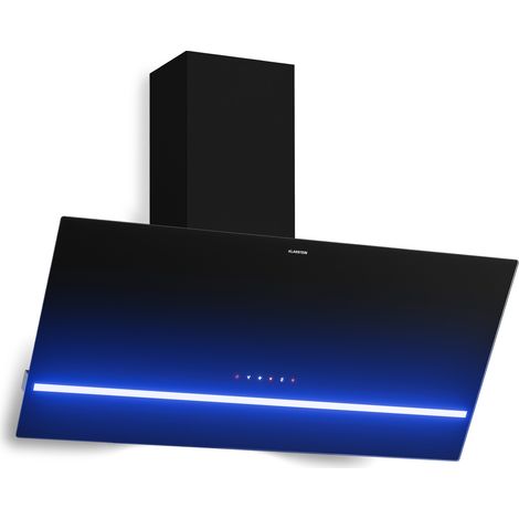 Klarstein Illuminosa Abzugshaube 90 cm - Kopffreihaube, 818 m³/h Boost, Touchpanel, LED-Beleuchtung, A++ Energieeffizienz, Umluft & Abluft, Aluminium- & Kohlefilter (1/5)