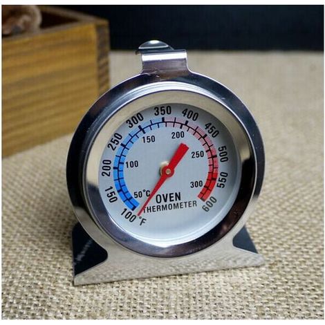 Thermomètre de Four 50-300°C/100-600°F, Four Grill Fry Chef Fumeur Thermomètre à Lecture Instantanée Thermomètre en Acier Inoxydable Cuisine Cuisson Thermomètre (1/5)