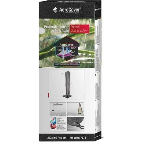 Funda para sombrilla de jardín 7978 Ø65x292 AeroCover antracita Homms (1/3)