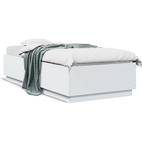 Maison Exclusive - Estructura de cama madera de ingeniería blanca (1/5)