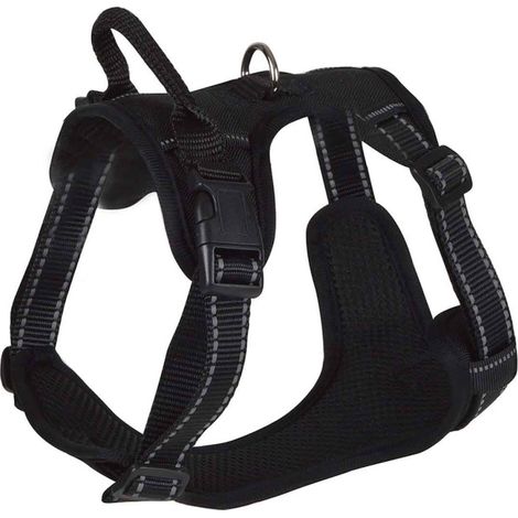 Harnais Anti-Traction pour Chien "Sécurité" 100cm Noir (1/4)
