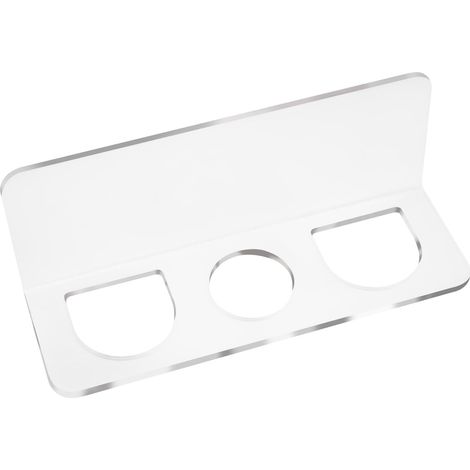 Set mit 2 Kammhaltern fürs Badezimmer, Haarbürstenhalter, Aufbewahrungsmöglichkeit, Organizer für Haarstyling-Geräte mit drei Löchern, Wandhalterung für heiße Badezimmergeräte