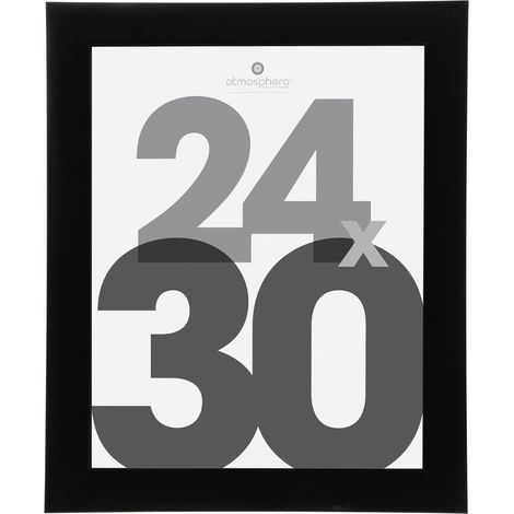 Marco de fotos Lise - madera y cristal - negro - 24x30 cm - Atmosphera créateur d'intérieur