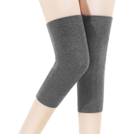 Genouillères thermiques d'hiver, manchons de compression élastiques pour la course à pied, soutien des jambes (1/5)