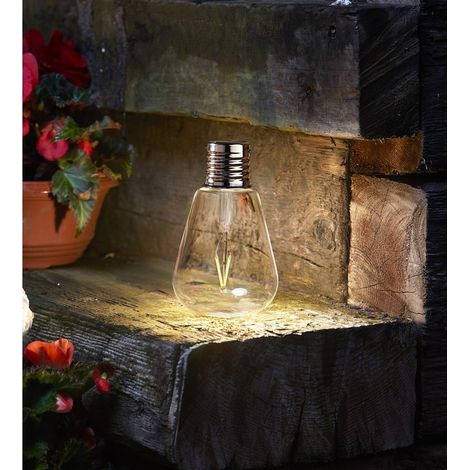 Lampe solaire ampoule Edison Eureka 20 cm (1/3)