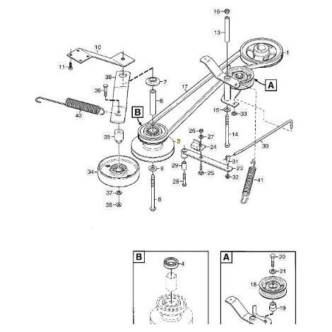 ZWISCHENRIEMENSCHEIBENBAUGRUPPE ORIGINAL STIGA - 1134-6617-01